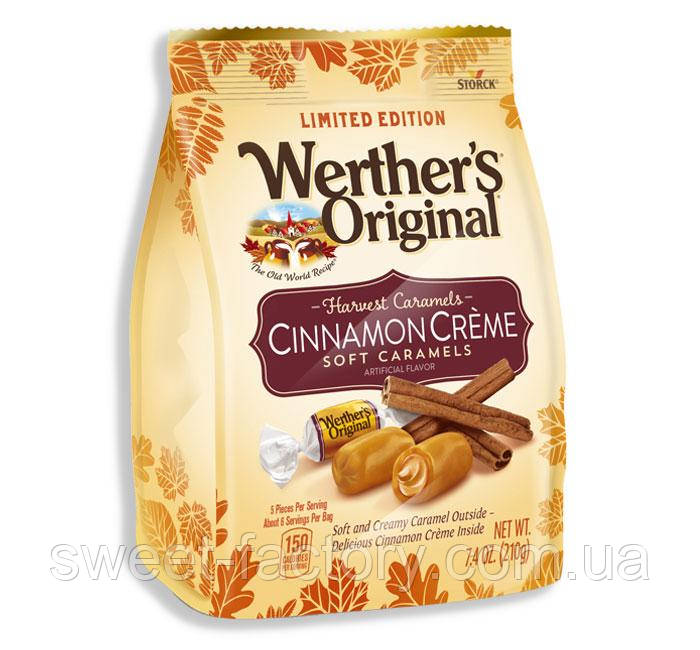 Карамель Werther's Original Cinnamon Creme 210g
