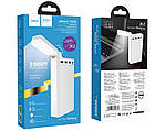 УМБ портативний зарядний Power Bank HOCO J62 30000 mAh, 3USB, Type-C, 2A, біле, фото 6