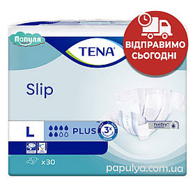 Підгузники для дорослих 3 TENA Slip Plus Large 30 шт памперси для дорослих