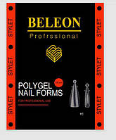 Верхние формы BELEON для наращивания ногтей - №6 Stylet-120шт/уп.