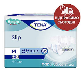 Підгузники для дорослих Tena Slip Plus Medium 30 шт (70-120 см) тена