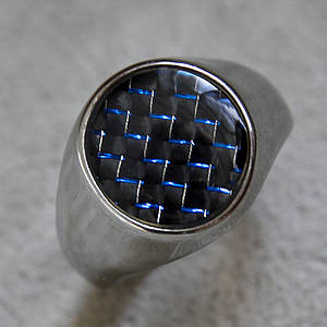 Перстень серебристого цвета из нержавеющая стали с элементами и узорами Stainless Steel