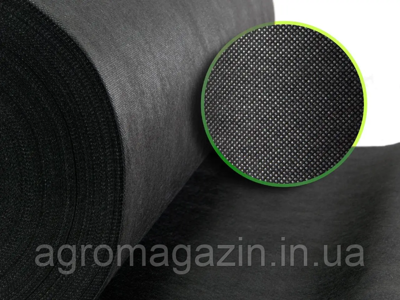 Агроволокно чорне "Agreen" Р-50 (1.07*100) 2 отвори