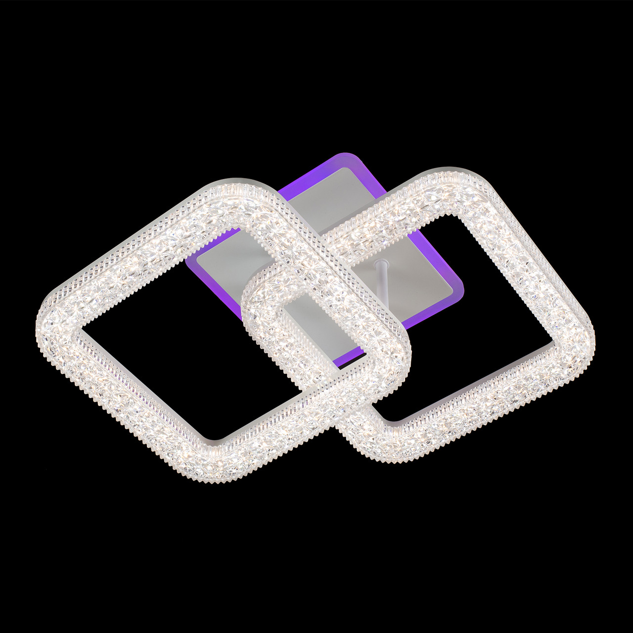 Люстра світлодіодна з кольоровою led підсвіткою SM\SC-3440/2C WH+PK/BU/PL