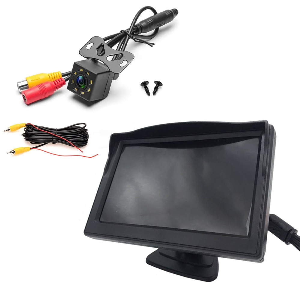 Монітор з камерою заднього виду DS-4.3 та A-101 система заднього виду: монітор з камерою для паркування, фото 1