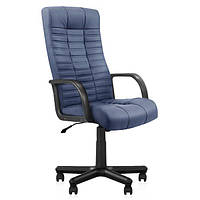 Офисное компьютерное кресло руководителя Атлант Atlant BX Tilt PM64 eco-22 синее экокожа Новый Стиль IM