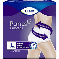 Труси-підгузки для дорослих Tena Pants Plus Night нічні розмір Large L, 12 шт.