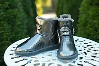 Philipp Plein Ugg Угги женские на липучке (серебро)