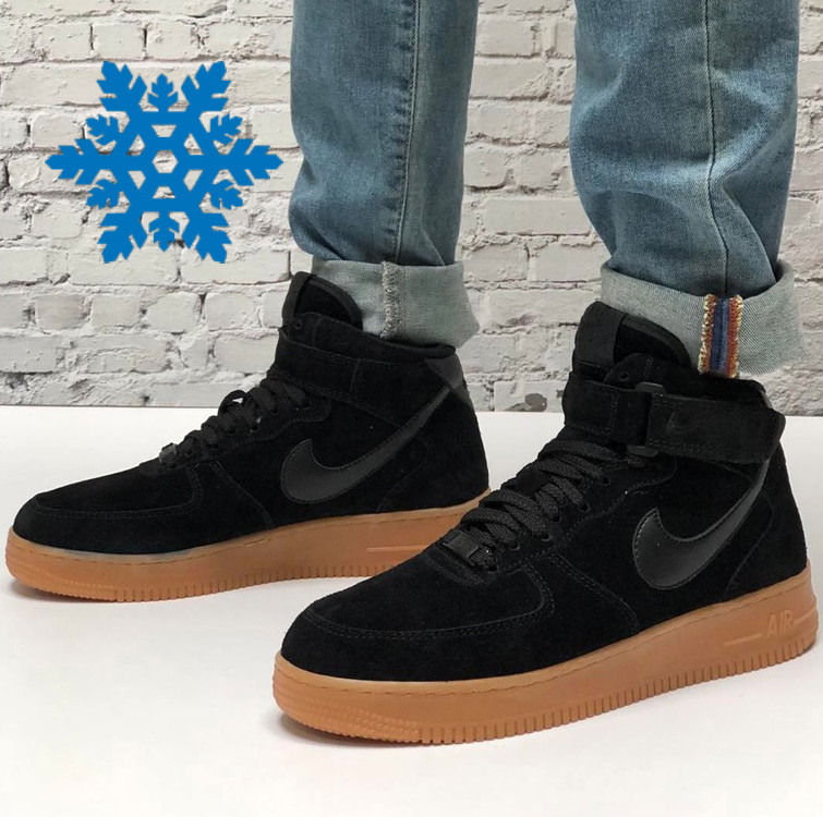 air force 1 high black gum