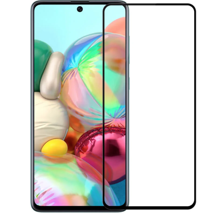 Захисне скло SKLO Premium для Samsung A71/Note 10 Lite/M51/M52/M62 Чорна рамка, фото 2