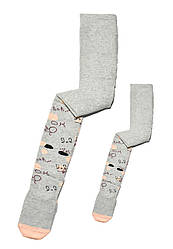 Колготи дитячі демісезонні для дівчинки, з малюнком Коток, LEGKO (розмір 14(86-92)