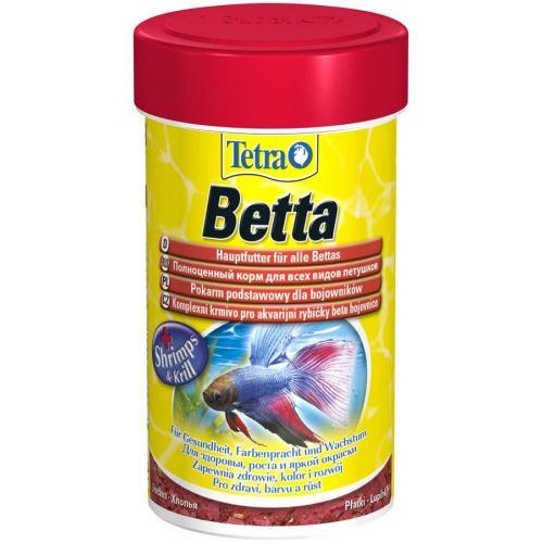 Сухий корм для акваріумних риб Tetra у пластівцях «Betta» 100 мл (для півнів)