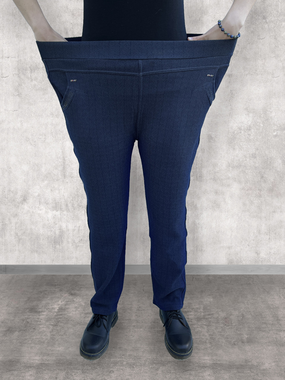 Штани жіночі зимові на хутрі 5XL — 7XL Лосини теплі у великих розмірах