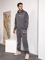Мужской спортивный костюм трехнитка футер на флисе теплый, размер 48. 50,52, 54