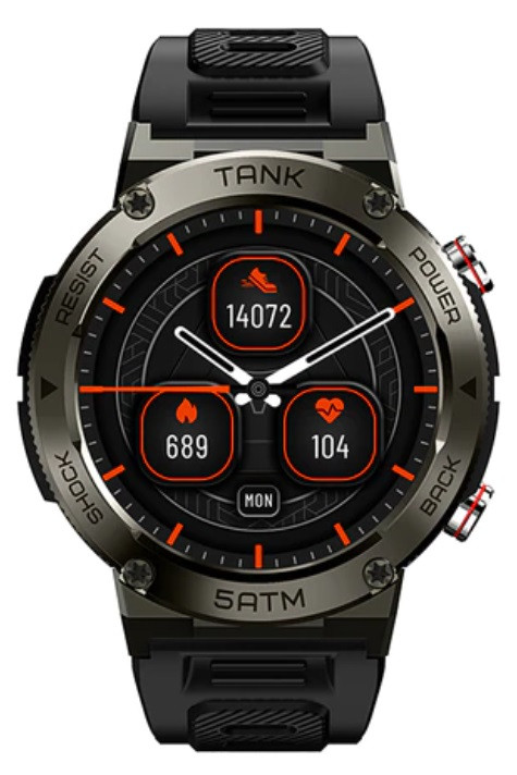 Чоловічий розумний годинник Smart Kospet Tank T1 Black, фото 1