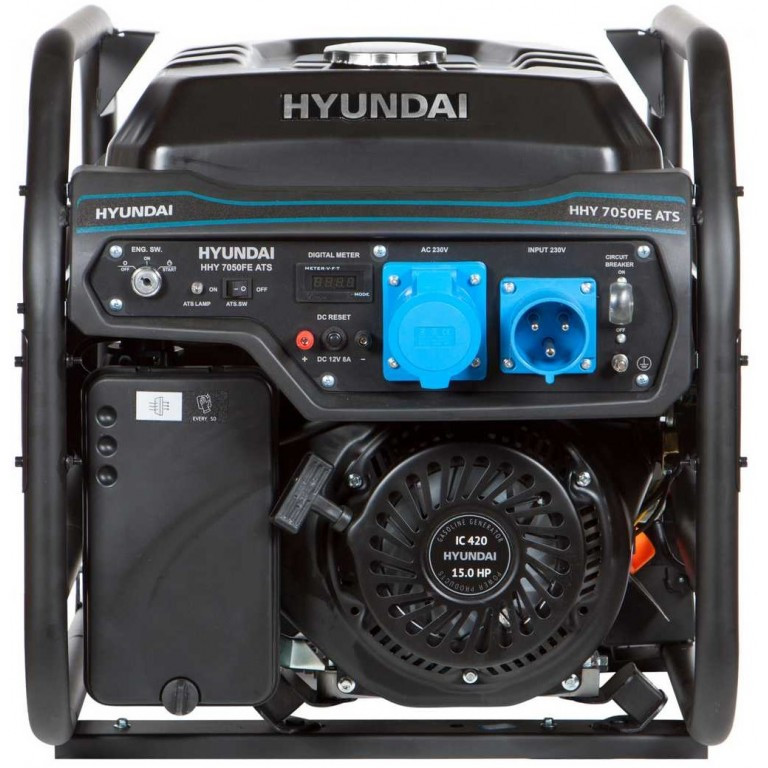 Бензиновый генератор Hyundai HHY 7050FE ATS 5,5 кВт - фото 2 - id-p1689089593