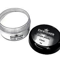 Акрилова пудра Дизайнер/ 28 г Acrylic powder для зміцнення й нарощування нігтів Clear