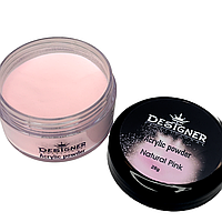 Акриловая пудра Дизайнер/ 28 г. Acrylic powder для укрепления и наращивания ногтей Natural pink