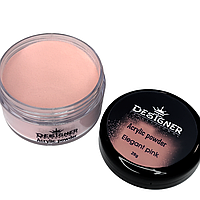 Акриловая пудра Дизайнер/ 28 г. Acrylic powder для укрепления и наращивания ногтей Elegant pink