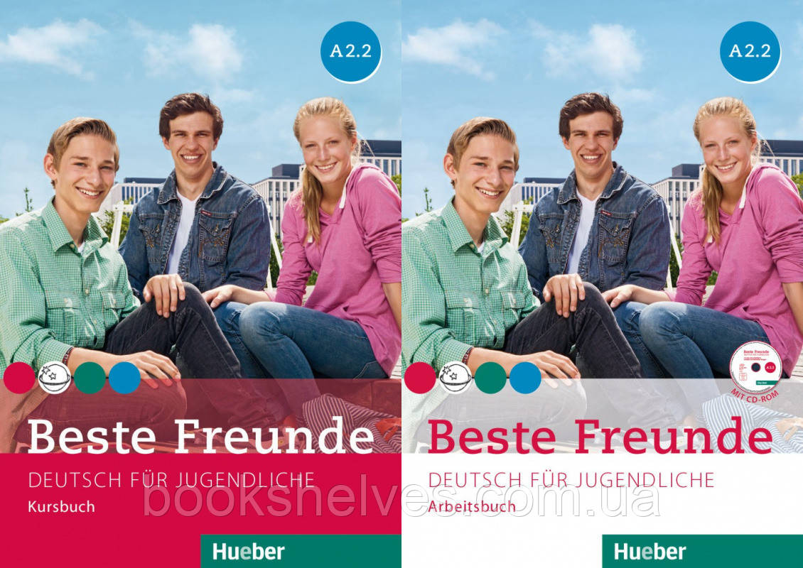 Beste Freunde A2/2 Kursbuch&Arbeitsbuch mit CD-ROM Підручник та Робочий зошит