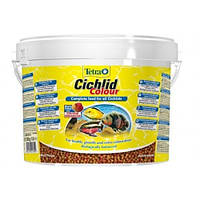 Сухий корм для акваріумних риб Tetra в гранулах Cichlid Colour 10 л (для всіх цихлід)