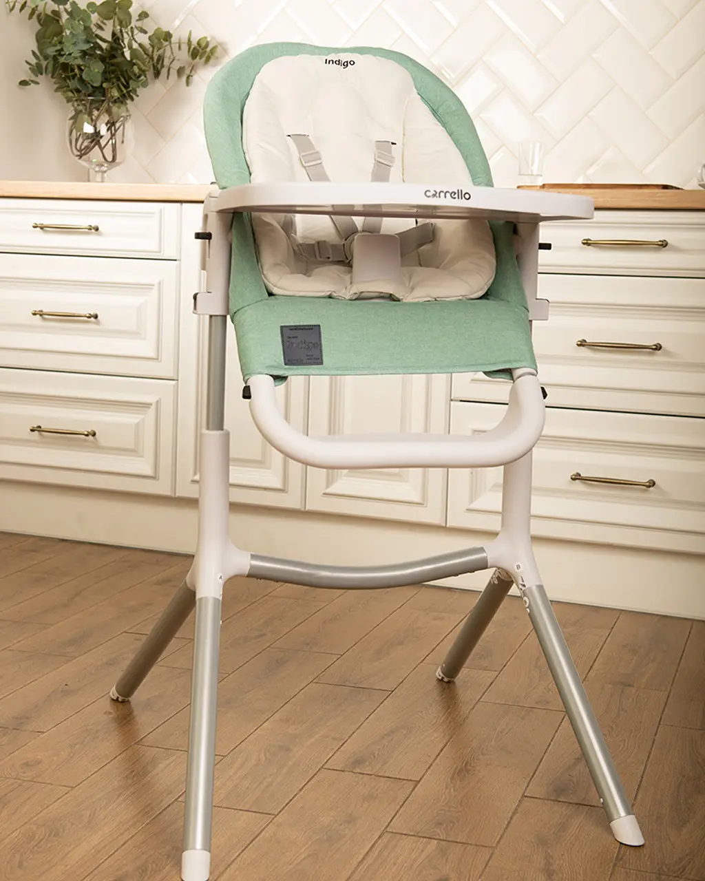 Стілець для годування CARRELLO Indigo CRL-8402, Ash Green