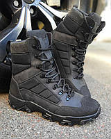 Тактические ботинки черные, военная обувь, берцы военные армейские, ботинки водонепроницаемые