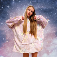 Світле худі Stars dream Starry Night  ⁇  Толстовка-плед із капюшоном  ⁇  Плед із рукавами