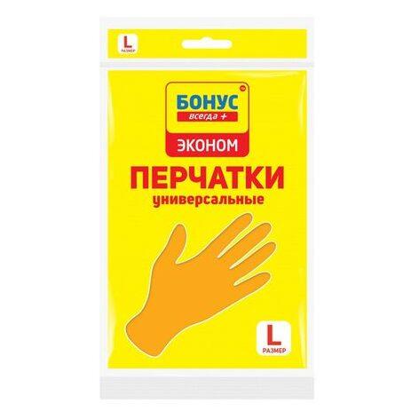 Рукавички Бонус економ, універсальні, розмір L, 1 пара, фото 1
