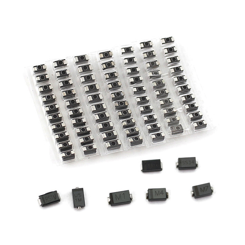 Діод SMD 70шт випрямні Шотткі 70шт 7 видів, фото 1