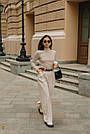 Жіночі брюки широкі кавового кольору кашемир, фото 8