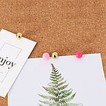 Кнопки круглі рожево-золоті, фото 2