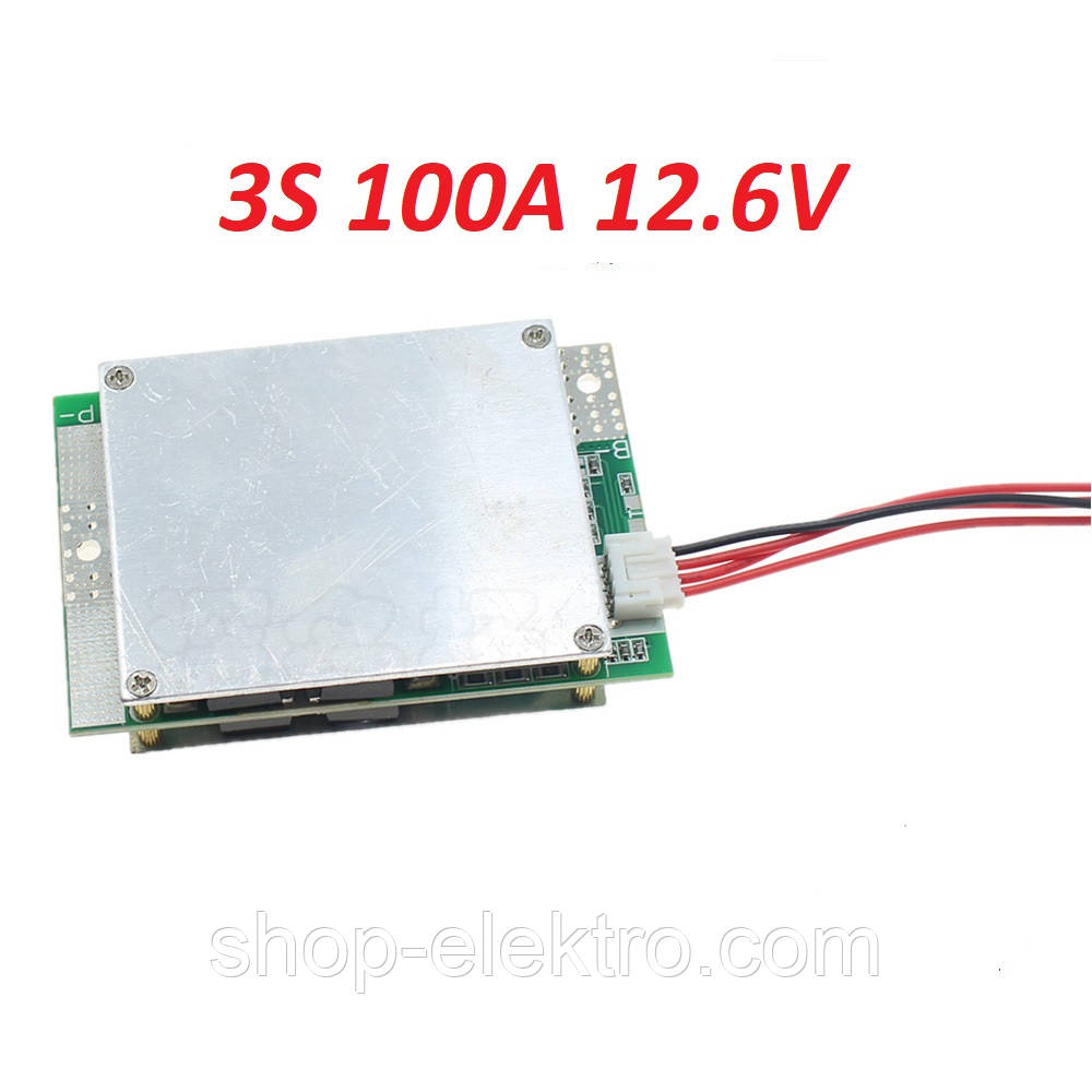 BMS 3S 12.6v 100A з балансуванням, фото 1