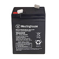 Свинцово-кислотная аккумуляторная батарея Westinghouse 6V, 4Ah, terminal F2, 1шт 101*48*70 мм