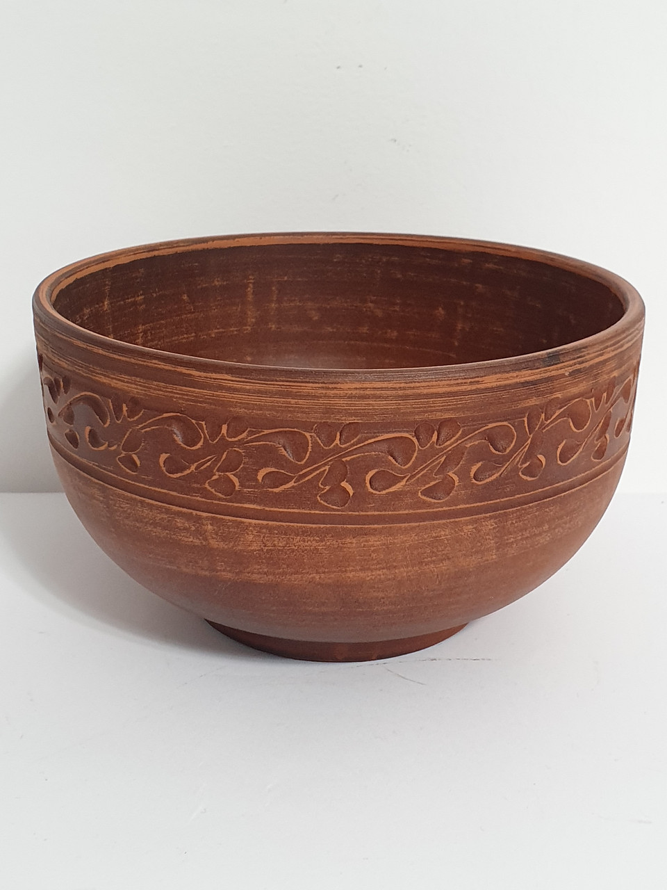 Салатник / салатниця / миска для салату глиняний (з червоної глини) 0,7 л