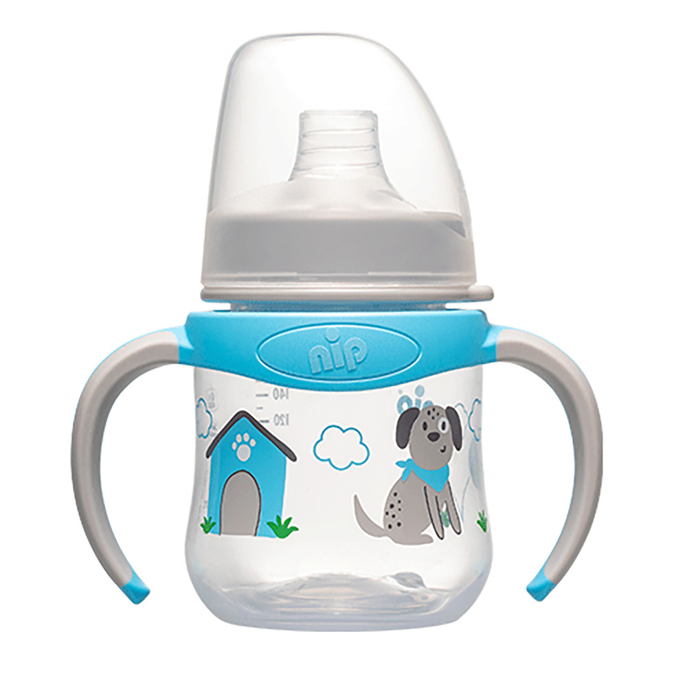 Поїлка з широким горлом та м'яким носиком 6+ NIP 150 мл (4000821350571)