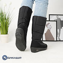 Дутики жіночі чорні, фото 2