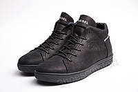 Мужские зимние ботинки Diesel Pirate Black из натуральной кожи размер 43 (28,0 см)