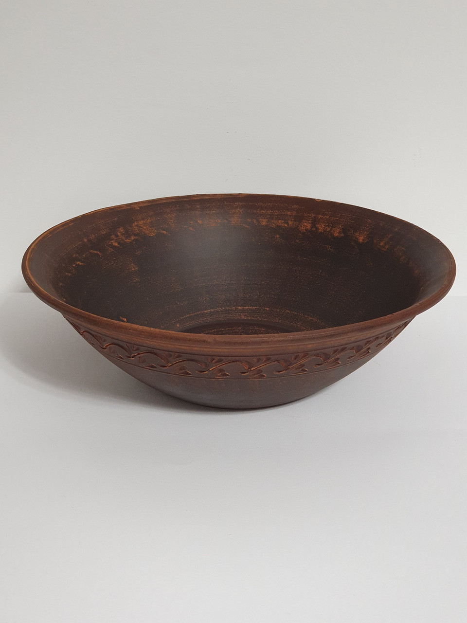 Салатник / салатниця / миска для салату глиняний (з червоної глини), 2.5 л