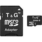 Картка пам'яті microSDHC 32Gb T&G (UHS-3) (Class 10) + Adapter SD