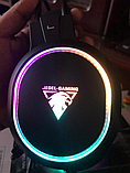 Ігрові навушники дротові повнорозмірні Jedel 234GH звук 7.1 з RGB-підсвіткою 7 кольорів, мікрофон, фото 2