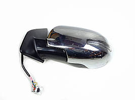 Дзеркало Mitsubishi ASX 1 (2012-2020) 0-2-й рестайлінг заднього виду зовнішнє ліве 9 пін червоне хром накладкою оригінал б/у