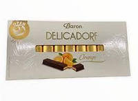 Шоколад молочный со вкусом апельсина Delicadore Baron, 200 г, Польша