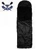 Спальний мішок ковдра з капюшоном до - 20ºC Ranger 3 season Black спальні мішки ковдри трисезонний спальний мішок Чорний, фото 4
