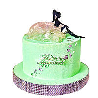 Топер Дівчина сидить Чорний акрил