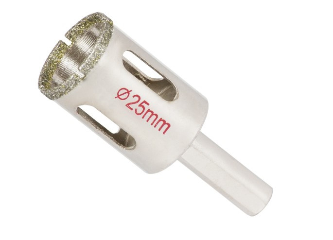 Алмазна коронка по керамограниту для плитки 25мм. Sigma 1541251