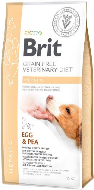 Brit Veterinary Diet Dog Grain Free Hepatic беззернова дієта при печінковій недостатності-12кг