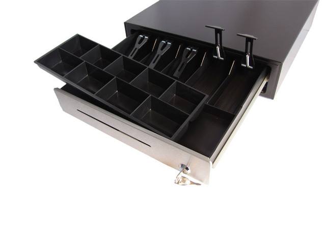 Лоток для монет можна виймати окремо Купити ящик (сейф) HPC 16S