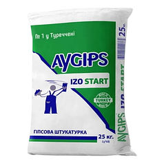 Шпаклівка гіпсова Aygips Izo Start (25 кг)