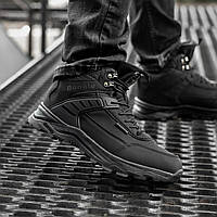 Повседневные мужские ботинки из водоотталкивающего текстиля черного цвета